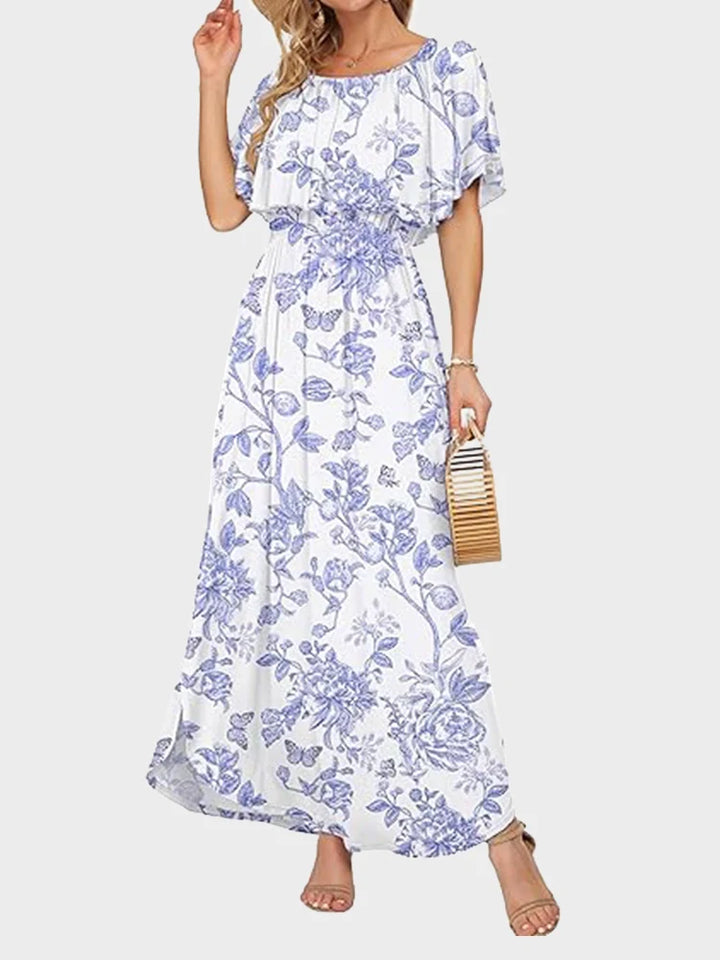 Women's Plus Size Off-Shoulder Maxi Dress