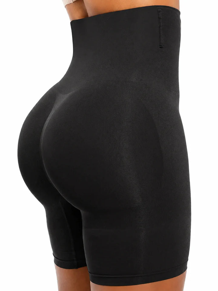 Seamless High-Waisted Sculpting Shorts with Butt-Lifting Support