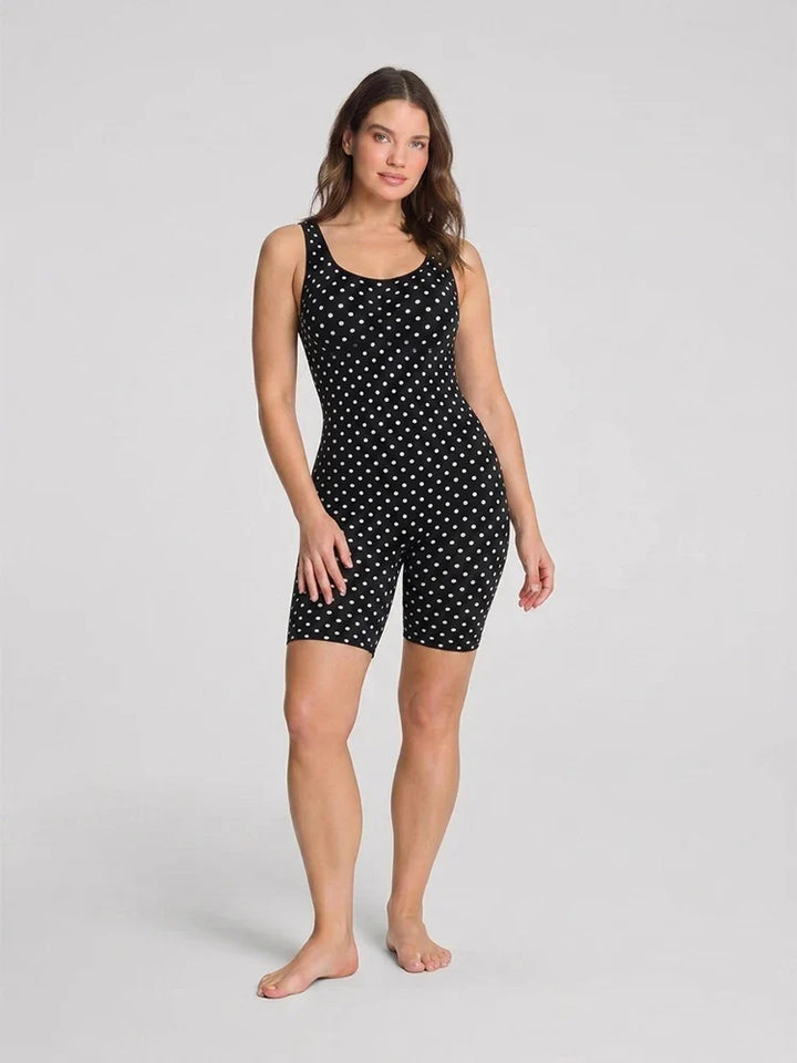 Back Pull Down Easy Bathroom Shaping Bodysuit | Tummy & Butt Contour Shapewear
