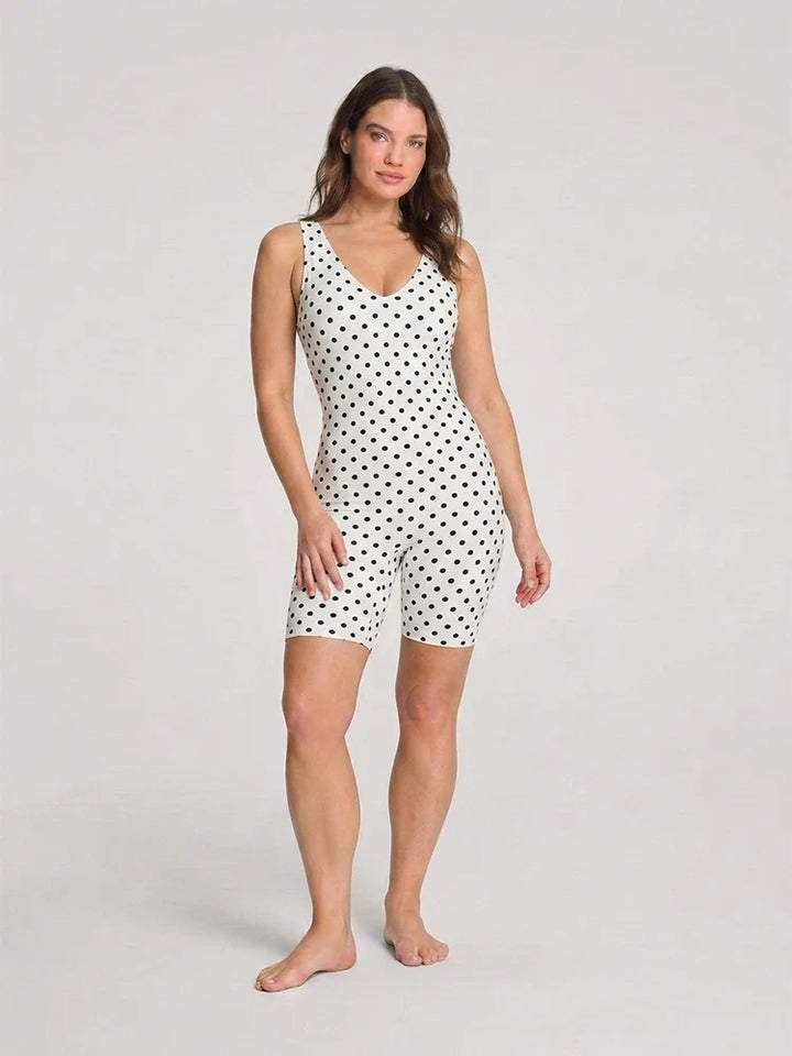 Back Pull Down Easy Bathroom Shaping Bodysuit | Tummy & Butt Contour Shapewear